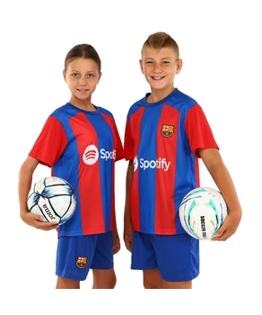 Uniformă de fotbal pentru copii cu simbolurile casei clubului de fotbal din BARCELONA 2024  BA7181