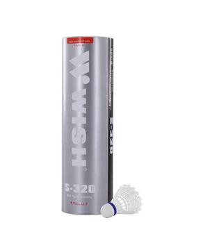 Set navele de badminton plastic alb (6 buc) Wish S320W6