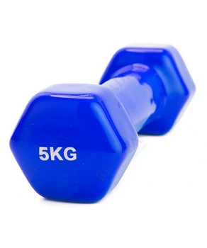 Gantere de fitness acoperite cu vinil 1x5 kg A805