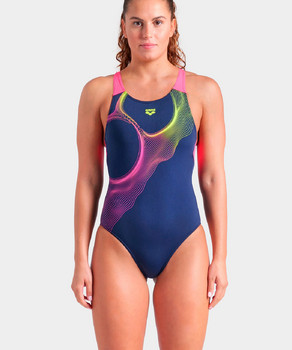 Costum Baie Femei arena RIPPLES SWIMSUIT V BACK B 009021