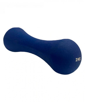 Gantere în formă de os cu acoperire din neopren, 1x2,0 kg C802