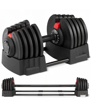 Set de Barbell reglabil + Dumbbell 2 în 1 Premium 2.5-40 kg 80042