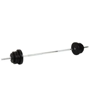 Bar atletic cu plastic.discuri (85kg) 801385