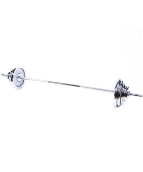 Barbell atletic cu discuri metalice (85kg) 8012285
