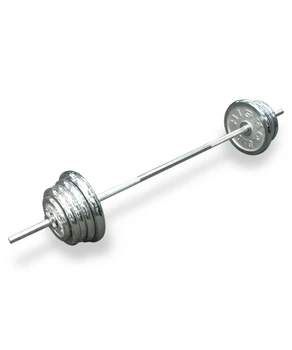 Barbell atletic cu discuri metalice (117kg) 80122117