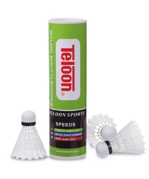 Set navele de badminton plastic alb (6 buc) Teloon UT300