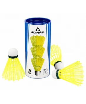 Set navele de badminton plastic galben  (3 buc) AOPI  AU214