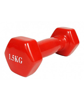 Gantere acoperite cu vinil 1x1.5 kg A8015