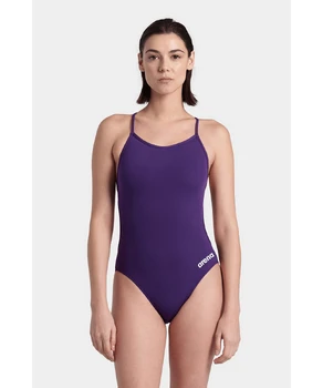 Costum Baie Femei arena SWIMSUIT LACE BACK SOLID 004651